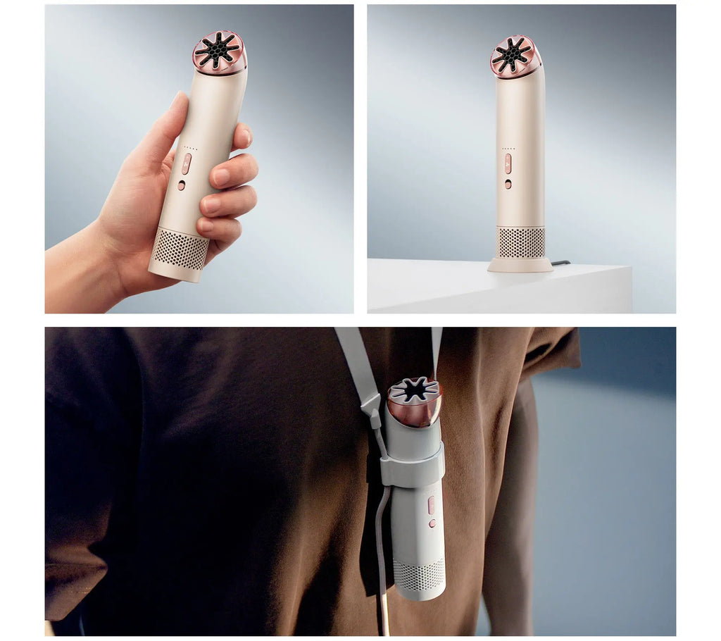 Stay cool on-the-go with the Dyson Hushjet Mini Handheld Fan! 🌬️✨